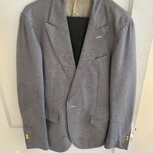 Gant Rugger herringbone dog tooth smoking jacket blazer men 50 (40L)